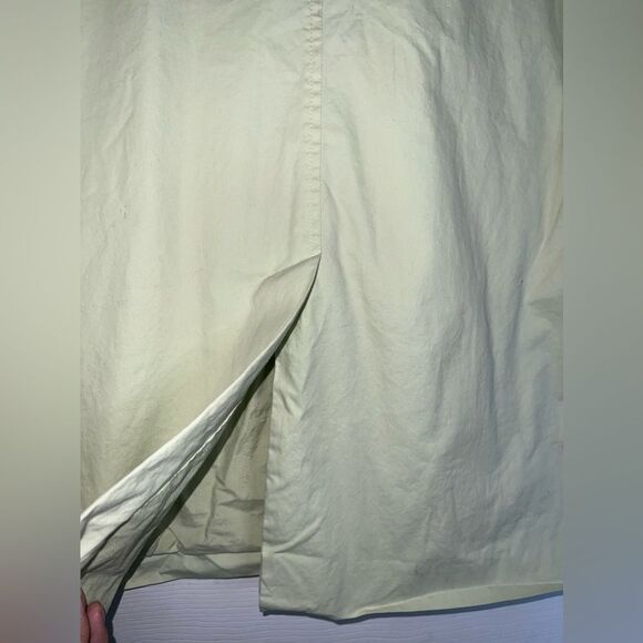 Eileen Fisher Keylime Green Cotton Water Resistant Jacket Size Large EUC - Picture 8 of 10